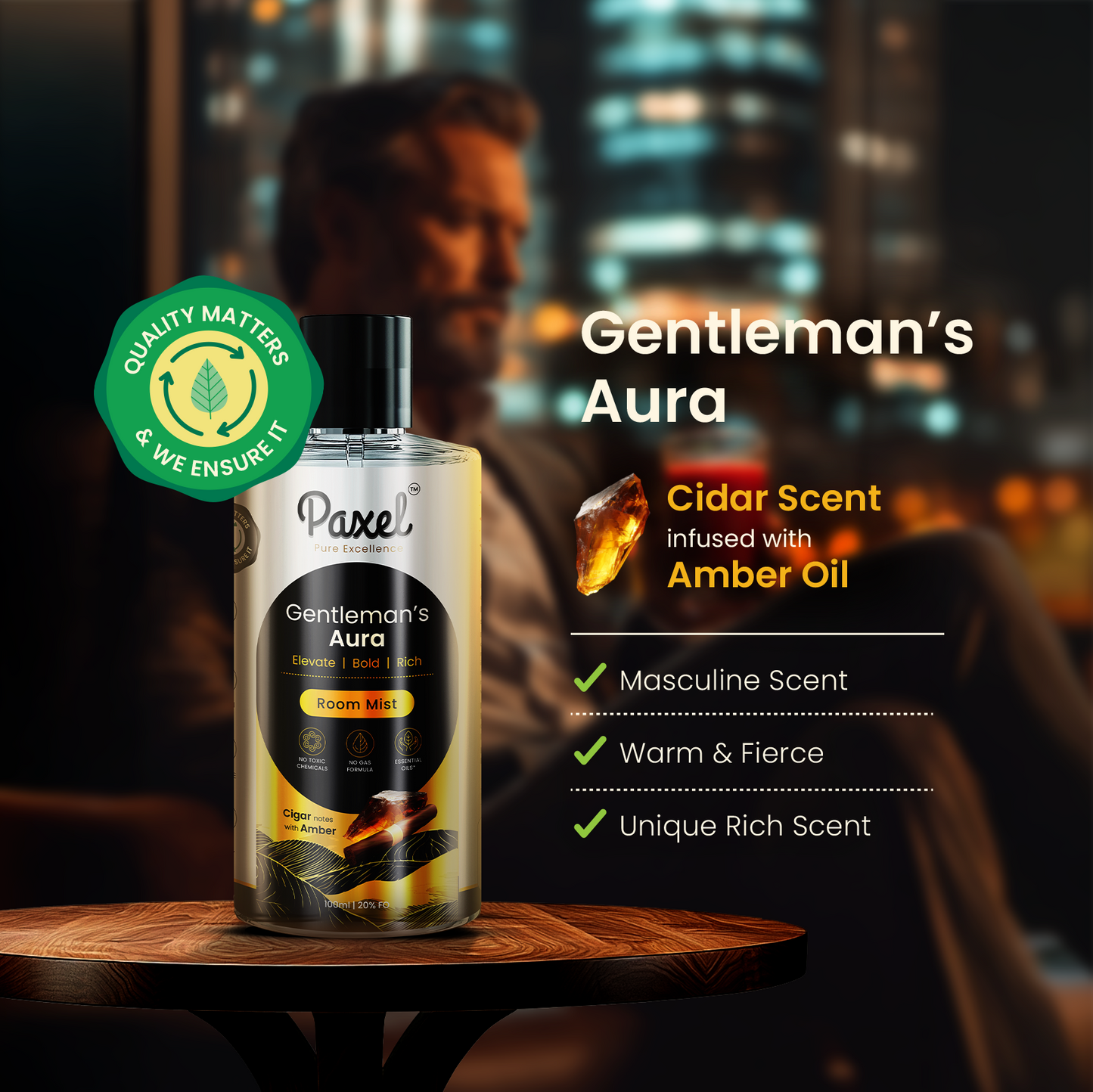 Gentleman's Aura - NO GAS Premium Masculine Room Freshener | 600+ Sprays